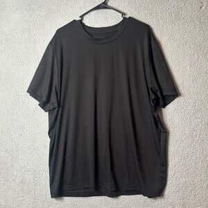 Athletic Works Tee Mens XL Black Short Sleeve Crew Neck Pullover Tee Shirt‎